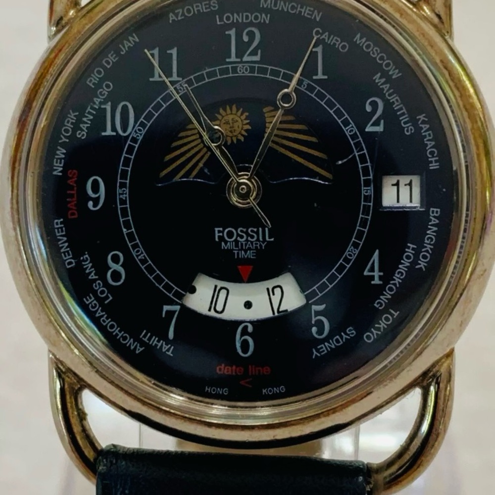 1987 RARE FOSSIL MILITARY WATCH - Picture 5 of 8